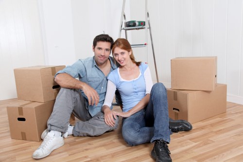 IT equipment carefully packed for office removals in Chiswick