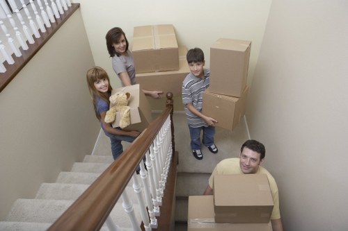 Organised removal packing materials used for a Chiswick relocation
